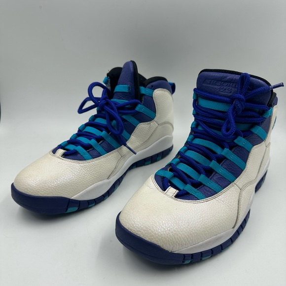 Nike Air Jordan 10 Retro Charlotte Hornets 2016 310805-107 Men’s Size 11 -VG - Picture 5 of 10